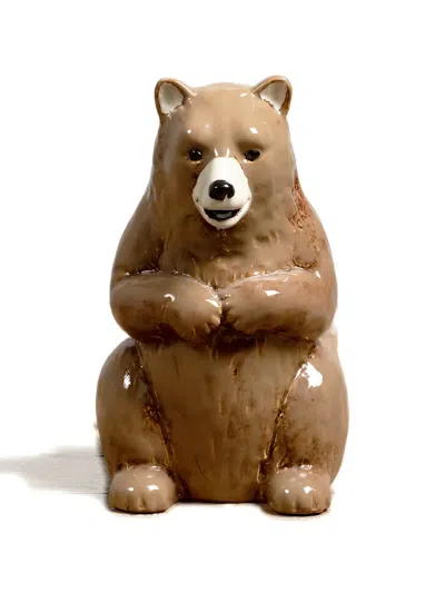 Cu I Seeyou Ceramic Bear Pitcher In Brown