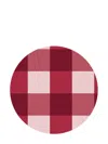Cu I Seeyou Checked Placemat And Coaster Set (set Of 16) In Red