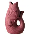 Cu I Seeyou Fish Open Mouth Vase In Red