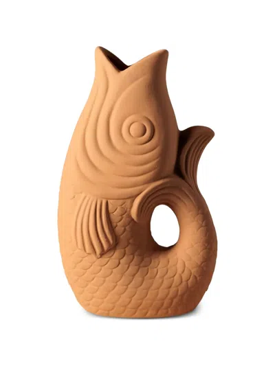 Cu I Seeyou Fish-design Vase In Orange