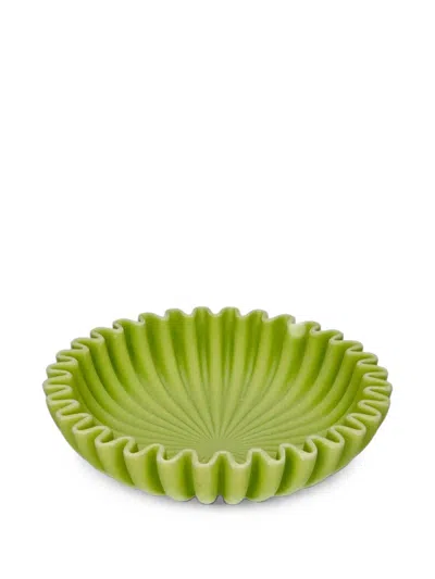 Cu I Seeyou Fluted Decorative Bowl In Green