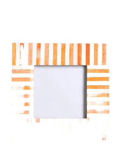 Cu I Seeyou Fun Striped Square Picture Frame In Multi