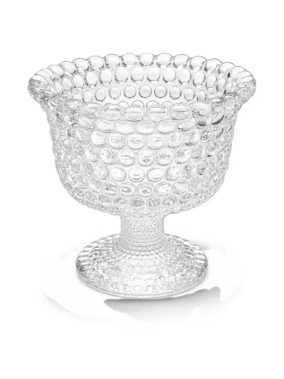 Cu I Seeyou Hobnail-textured Pedestal Bowl In Transparent