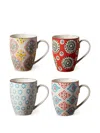 Cu I Seeyou Patterned Ceramic Mugs In Multi