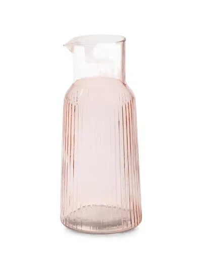 Cu I Seeyou Ribbed-glass Carafe In Pink
