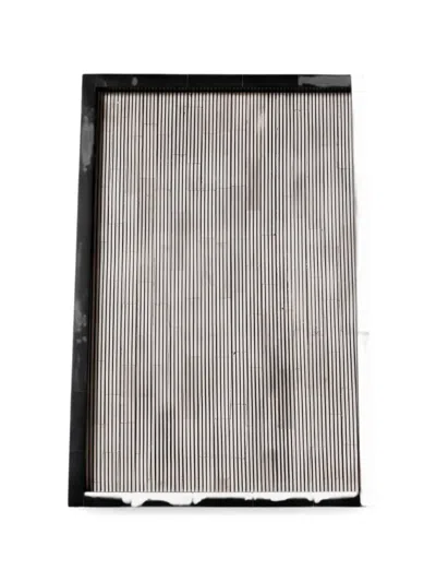 Cu I Seeyou Striped Rectangular Tray In Black