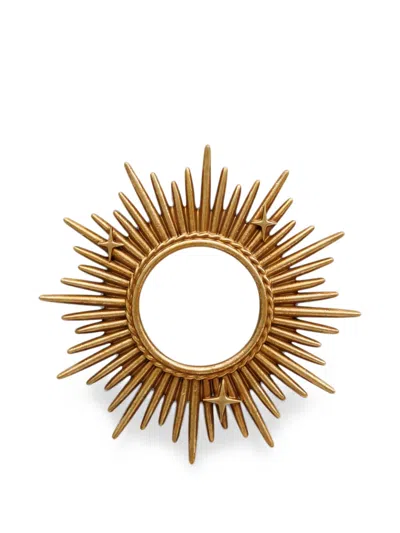 Cu I Seeyou Sunburst Star-embellished Wall Mirror In Brown