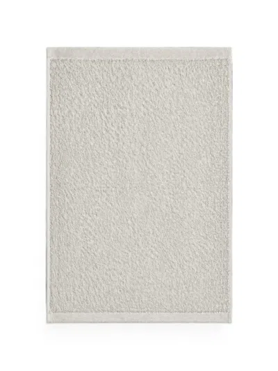 Cu I Seeyou Terry-cloth Herringbone-border Bath Towel In Neutral