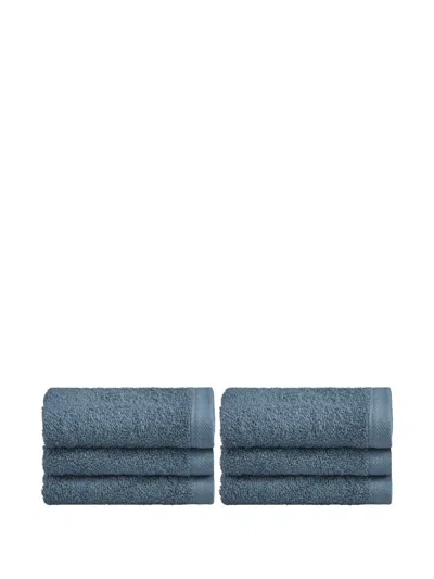 Cu I Seeyou Terry-cloth Towels (set Of 6) In Blue