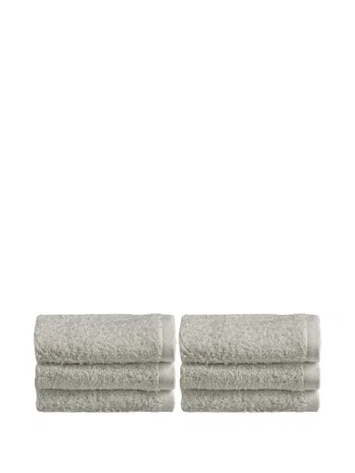 Cu I Seeyou Terry-cloth Towels (set Of 6) In Gray