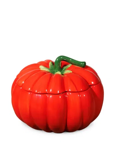 Cu I Seeyou Tomato-shaped Lidded Bowl In Red