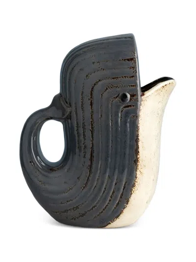 Cu I Seeyou Whale-shaped Ceramic Pitcher In Gray