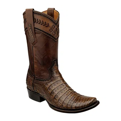 Pre-owned Cuadra 1j30fy Crocodile Western Boots Made By  In Porto Maple