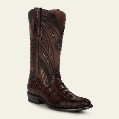 Pre-owned Cuadra 2h56al -  Special Edition Honey Cowboy Alligator Leather Boots For Men