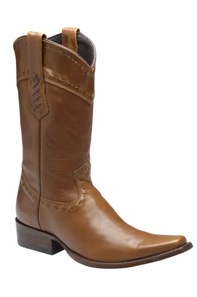 Pre-owned Cuadra Cowhide Western Boot - Handmade  Boots (1b16bt) In Honey