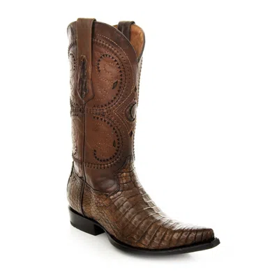 Pre-owned Cuadra Crocodile Leather Boots - Handmade By  Boots (2b41fy) In Maple