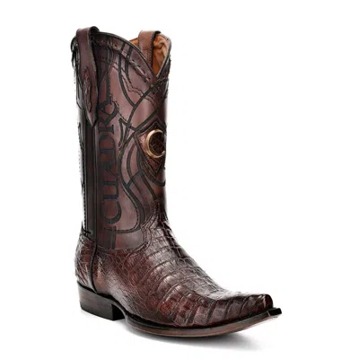 Pre-owned Cuadra Crocodile Leather Western Boots - Handmade By  Boots (2b1nfy) In Satro Honey