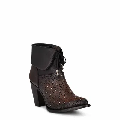 Pre-owned Cuadra Designer Leather Ankle Boots - Handmade By  Boots (3f87rs) In Brown Black