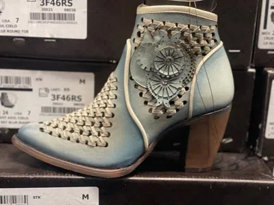 Pre-owned Cuadra Leather Ankle Boots - Handmade By  Boots (3f46rs) In Blue
