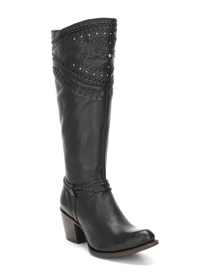 Pre-owned Cuadra Leather Women's Western Boots - Handmade By  Boots (2q2acs) In Black