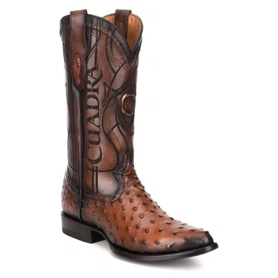 Pre-owned Cuadra Ostrich Urban Western Boot - Handmade  Boots (2c1na1) In Moroni C