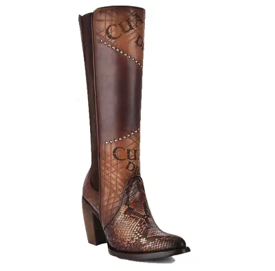 Pre-owned Cuadra Women's  Python Tall Boots
