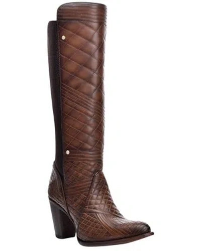 Pre-owned Cuadra Women's Tall Western Boot - Round Toe - Cu402 In Yellow