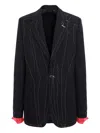 Cuanna Avva Stitch-detail Blazer In Black