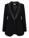 Cuanna Bella Shawl-lapel Blazer In Black