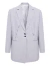 Cuanna Brad Buttoned Blazer In Gray