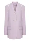 Cuanna Clarisa Double-breasted Blazer In Purple