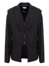 Cuanna Hilda Frayed Blazer In Black