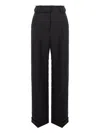 Cuanna Hilda Frayed Trousers In Black