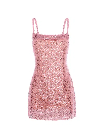 Cuanna Kim Sequinned Mini Dress In Pink