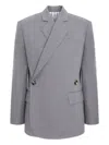 Cuanna Lima Double-breasted Blazer In Gray