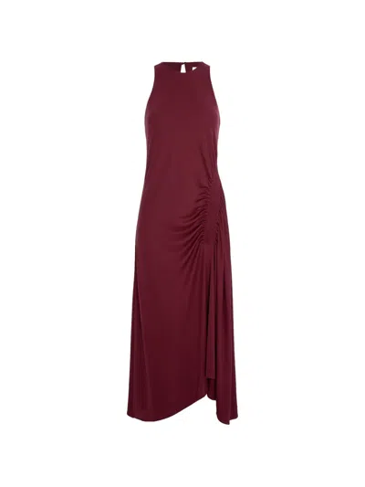 Cuanna Salmonee Smocked-waist Dress In Red