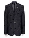 Cuanna Sequin-embellished Blazer In Blue