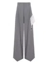 Cuanna Tyra Striped-detail Trousers In Gray