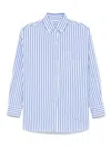 Cuantico Classic Boyfriend Shirt In Blue