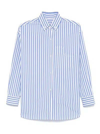 Cuantico Classic Boyfriend Shirt In Blue