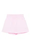 Cuantico Striped Buttoned Shorts In Pink