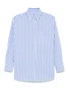 Cuantico Classic Boyfriend Shirt In Blue