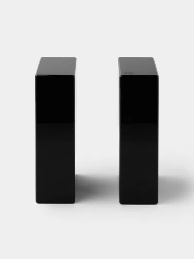Cub-ar Datev Obsidian Bookends  Abask Luxury Gift In Black
