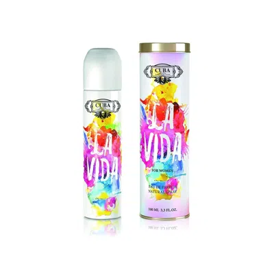 Cuba 1.7 oz La Vida Edp Spray For Women - Pack Of 3 In White