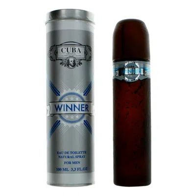 Cuba 2pcs  Winner By , 3.3 oz Eau De Toilette Spray For Men In Multi