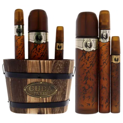 Cuba For Men - 3 Pc Gift Set 3.3oz Edt Spray, 1.17oz Edt Spray, 0.5oz Edt Spray In Multi