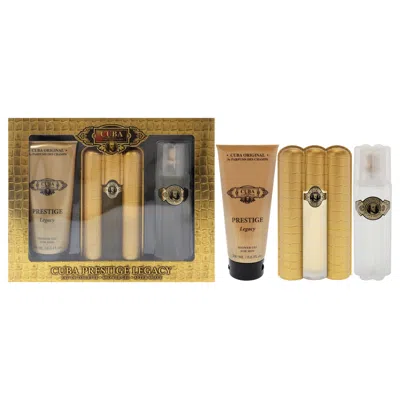 Cuba For Men - 3 Pc Gift Set 3oz Edt Spray, 6.6oz Shower Gel, 3.3oz After Shave In Multi