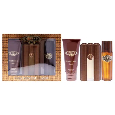 Cuba For Men - 3 Pc Gift Set 3oz Edt Spray, 6.7oz Shower Gel, 3.3oz After Shave In Multi