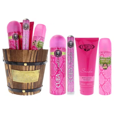 Cuba For Women - 4 Pc Gift Set 3.3oz Edp Spray, 1.17oz Edp Spray, 6.76oz Body Spray, 6.6oz Body Lotion In Multi