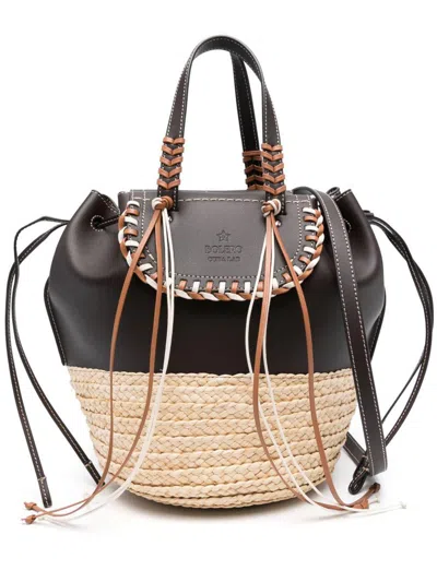 Cuba Lab Brown Tote Bag With Coulisse